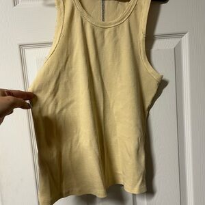 We The Free Light Yellow Tank Top